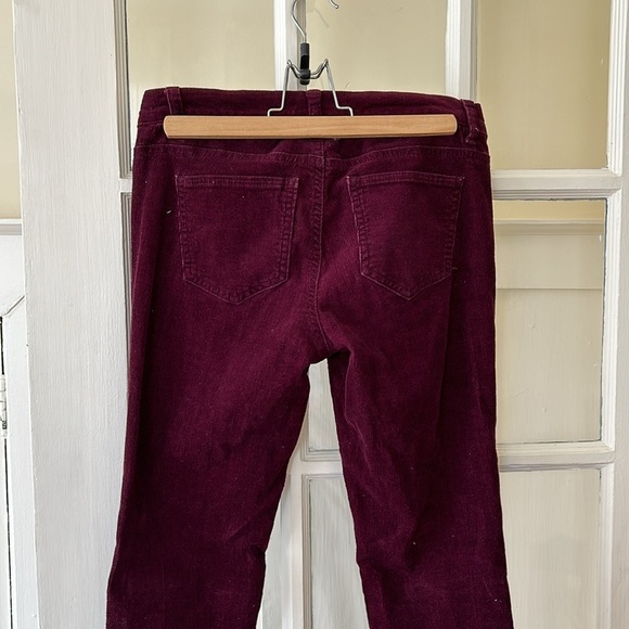 Joe Fresh maroon corduroy skinny cords, size 2, short zipper - Picture 5 of 7